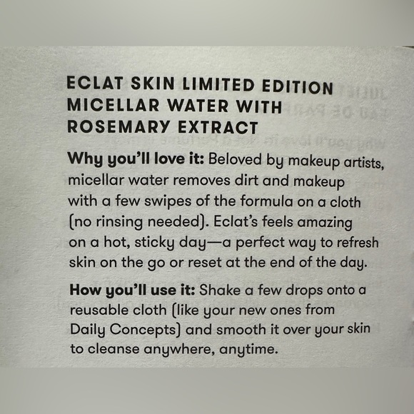 NWT Eclat Skin Limited Edition Makeup Remover and Reusable Rounds Bundle - Picture 12 of 13